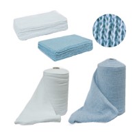 Rollo Bayeta/Trapo Punto Gris/Azul.