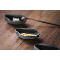 Yayoi Appetizer Black  10x6x3,5cm Black Porcelain