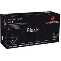 Guante Nitrilo Sin Polvo T-M, Negro. 4 Gramos. | Limpieza | Covid 19 | Coronavirus | Higiene |