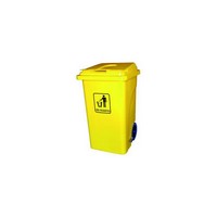 Contenedor 100 Litros Amarillo con Tapa, Pedal y Ruedas. | Papelera | Basura | Cocina | Limpieza |