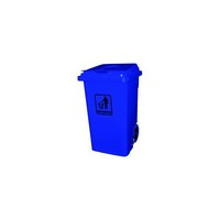 Contenedor 100 Litros Azul con Tapa, Pedal y Ruedas. | Papelera | Basura | Cocina | Limpieza |