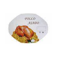 Tapa Envase Aluminio Ovalado Pollo 2400 ml 243x195